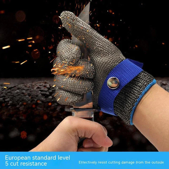 Premium Grade 5 Stainless Steel Cut-Proof Gloves from Trendha, designed for superior safety and comfort during cutting and slaughtering tasks.