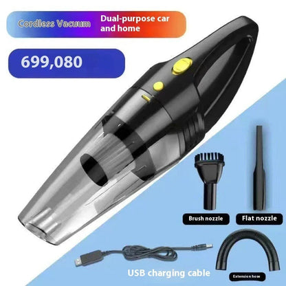 Premium cordless car vacuum cleaner with powerful suction and rechargeable battery for effortless cleaning of vehicle interiors
