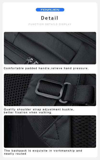 Versatile Backpack made of premium Oxford textile with multiple pockets for organised storage