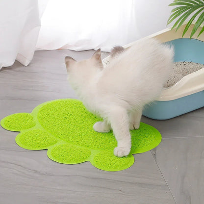 Anti-Slip Pet Mat with Charming Cat Paw Design for Cats and Dogs