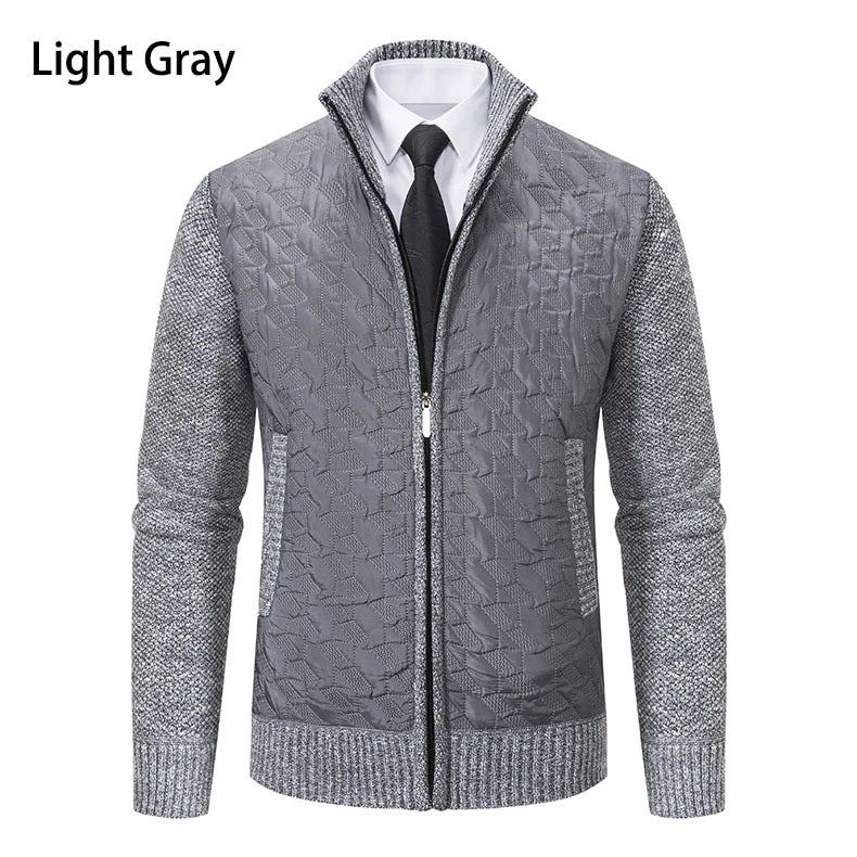 Premium slim-fit jacket with stand collar in a range of classic colours, made from high-quality chenille fabric for exceptional warmth and comfort.