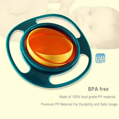 Trendha 360° Spill-Proof Gyroscopic Toddler Feeding Bowl in Pink