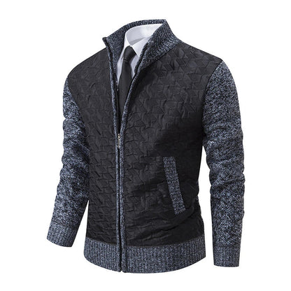 Premium slim-fit jacket with stand collar in a range of classic colours, made from high-quality chenille fabric for exceptional warmth and comfort.