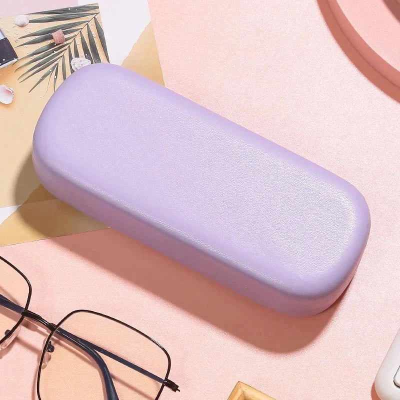 Candy-coloured PU sunglasses case with a soft, plush interior to protect your eyewear in style