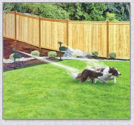 Spray Away Solar-Powered Motion-Activated Garden Sprinkler for pest deterrent