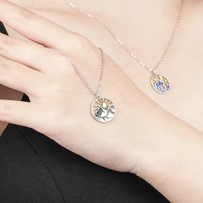 Elegant sterling silver personalised necklace with adjustable chain and customisable engraving