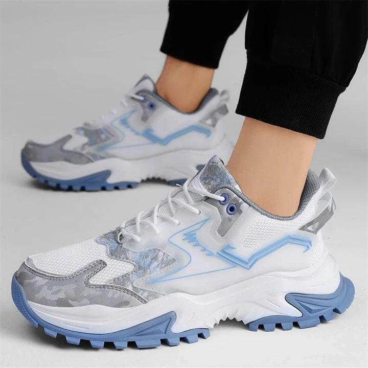 Stylish black student trainers with a breathable, casual design for comfortable everyday wear