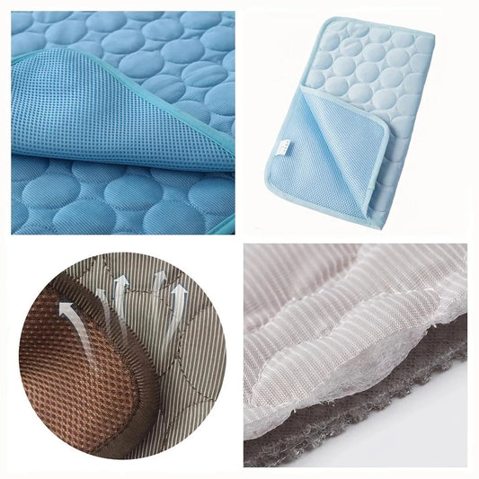 Extra large self-cooling mat for pets, perfect for keeping dogs and cats cool and comfortable during hot UK summers