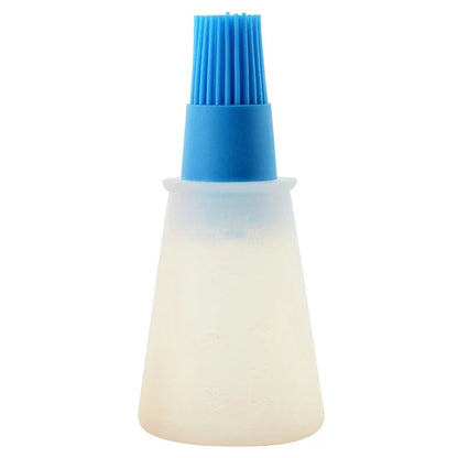 Silicone basting brush set in green colour, designed for easy and precise application of sauces, oils, and marinades during cooking