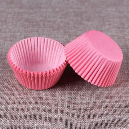 Premium British-made paper cupcake liners in a mixed colour pack, perfect for baking delicious treats at home