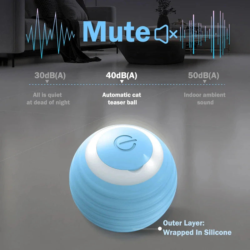 GiftHome UK Captivating Interactive Electric Cat Ball - Endless Fun for Your Feline Friend