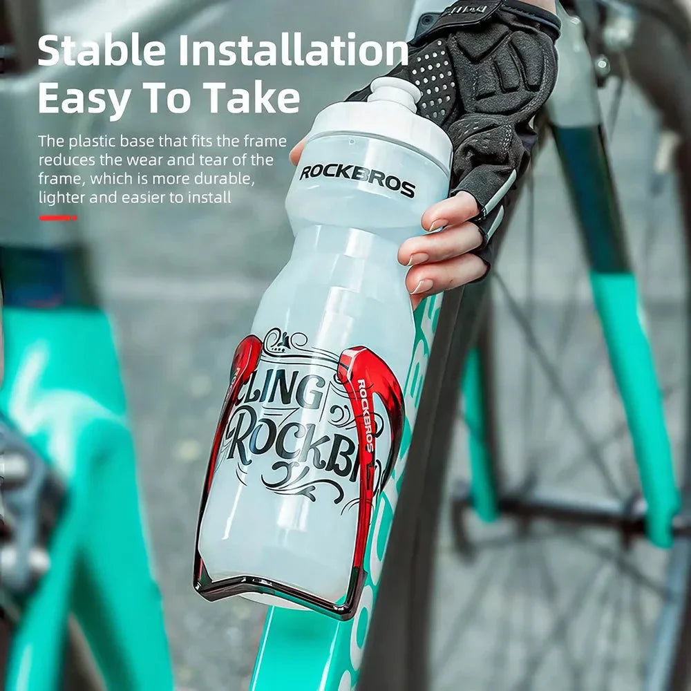 Stylish and lightweight cycling bottle holder in black with vibrant two-tone design, perfect for UK cyclists