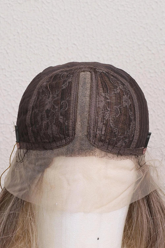 Luxurious 13x2 inch lace front wig with 24-inch waves in a natural-looking ombre colour