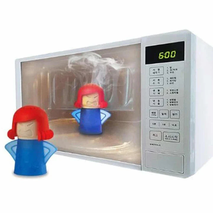 Angry Mama Microwave Cleaner - a clever gadget that uses steam power to effortlessly clean your microwave and remove tough grease and food stains
