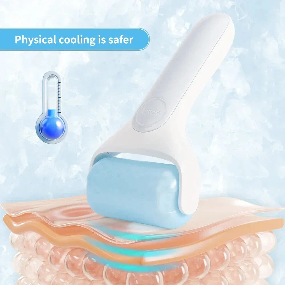 Beauty Revitalising Ice Roller - Cooling Therapy and Facial Massage Tool for Skin Rejuvenation