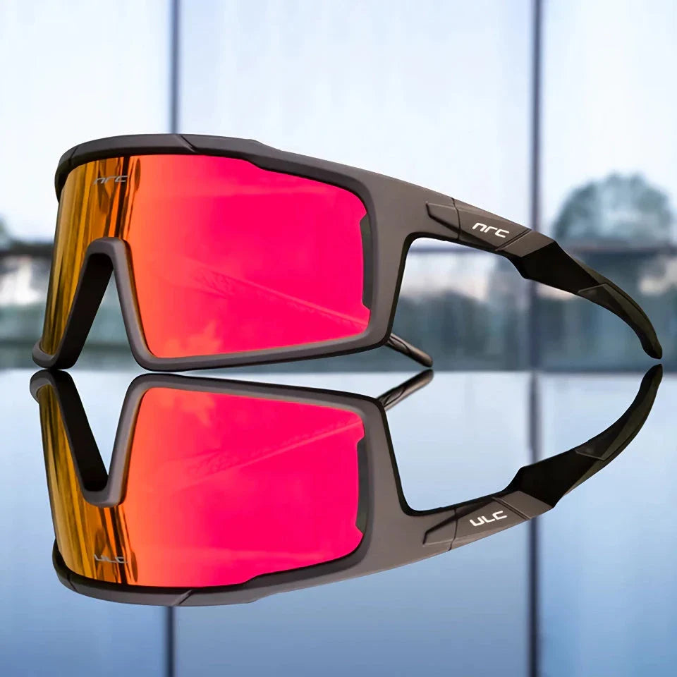 Multi-Sport UV400 Polycarbonate Sunglasses with TR-90 Frame for Cycling, Hiking, and Outdoor Activities