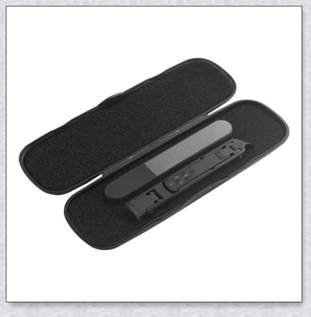 Fold-Away Double-Ended Nail Clipper - Premium British Manicure Set with Stainless Steel Blades and Ergonomic Grip