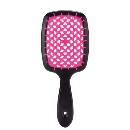 DetanglePro Air Cushion Hair Comb in vibrant colours, designed to effortlessly detangle and smooth all hair types