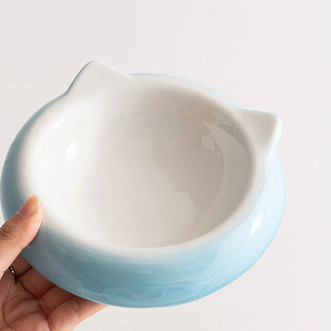Ceramic Anti-Slip Pet Bowl for Small Dogs and Cats - Durable, Spill-Resistant, and Easy to Clean