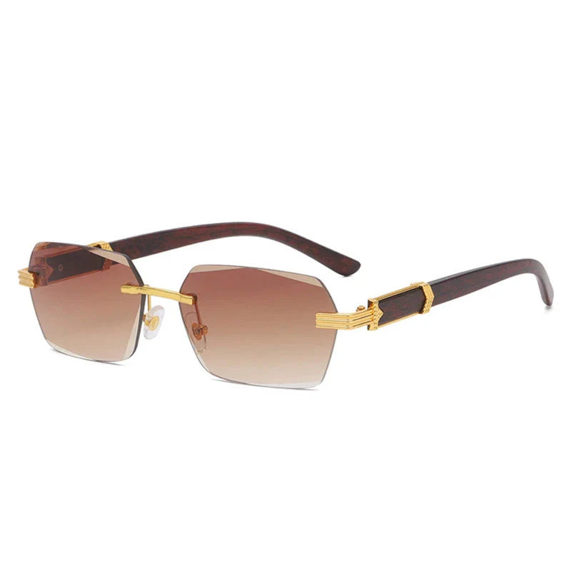 Rectangle fashion sunglasses with sleek, modern frames and mirror gradient lenses that provide UV400 protection.
