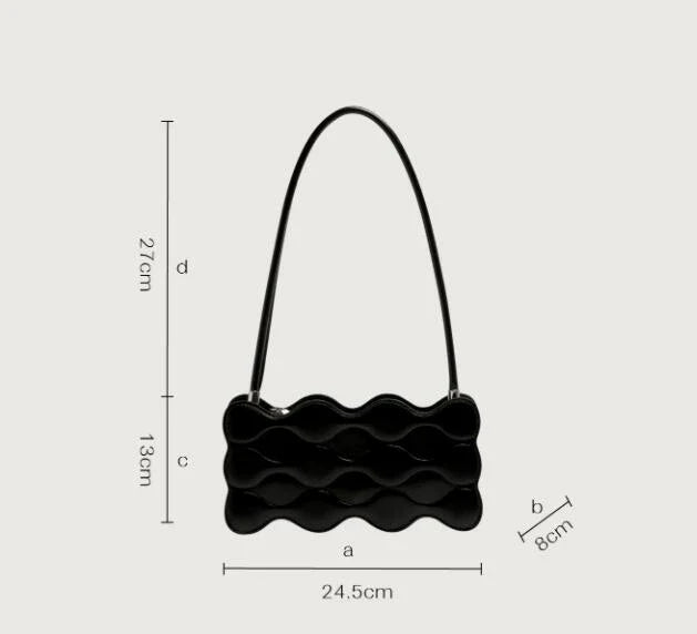 Premium embossed pearl chain handbag in fashionable shades with a soft, comfortable handle for hands-free carrying