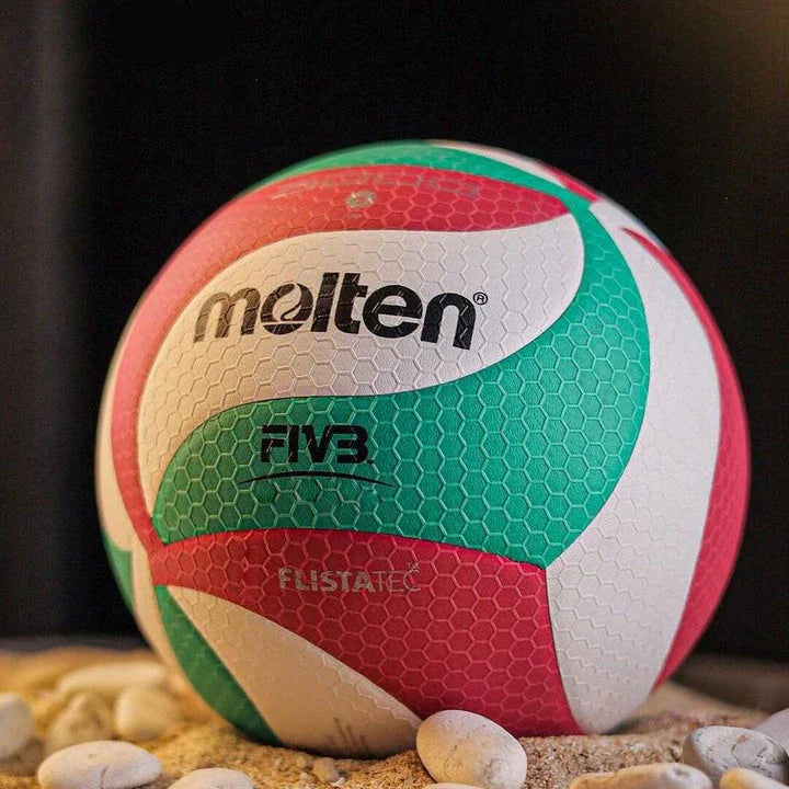 Premium official size 5 competition volleyball with FLISTATEC technology for enhanced aerodynamics and control