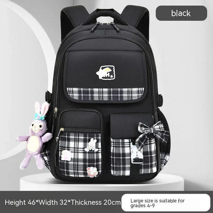 Charming children's backpack with cartoon design, ample capacity, and lightweight nylon construction