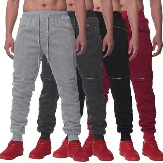 Stylish sports trousers with double pockets and zipper accents for an active lifestyle