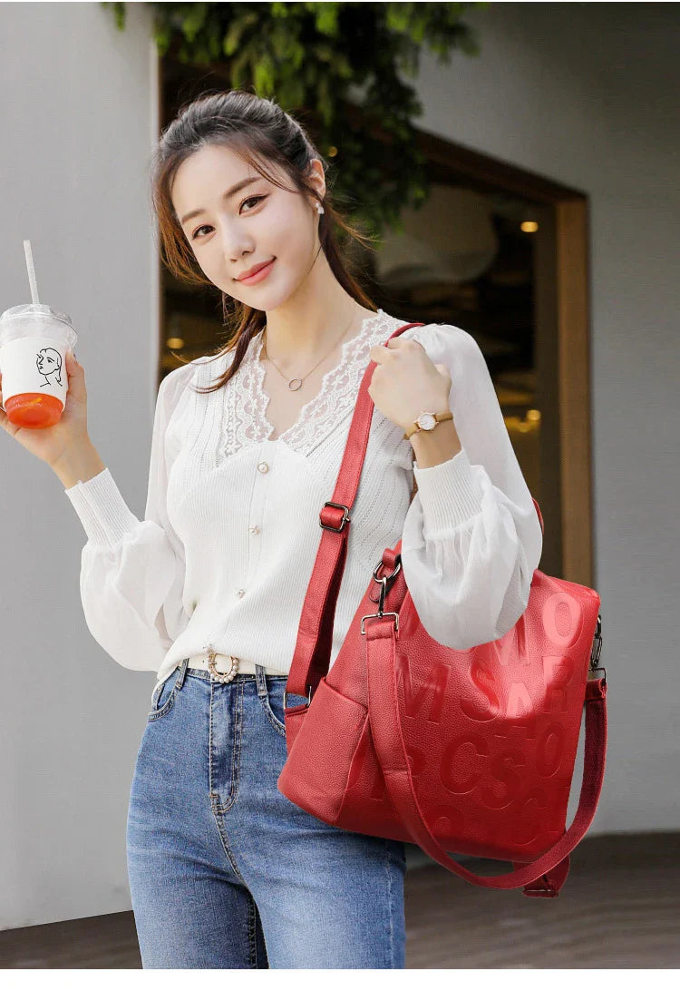 Stylish and spacious British women's backpack with premium materials and multiple compartments for everyday use