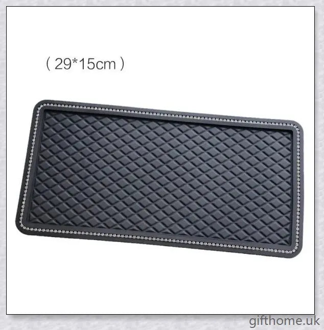 Premium Car Anti-Slip Mat with Silicone Rubber Construction for Secure In-Car Storage of Phones, Ornaments and Other Small Items