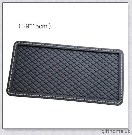 Premium Car Anti-Slip Mat with Silicone Rubber Construction for Secure In-Car Storage of Phones, Ornaments and Other Small Items