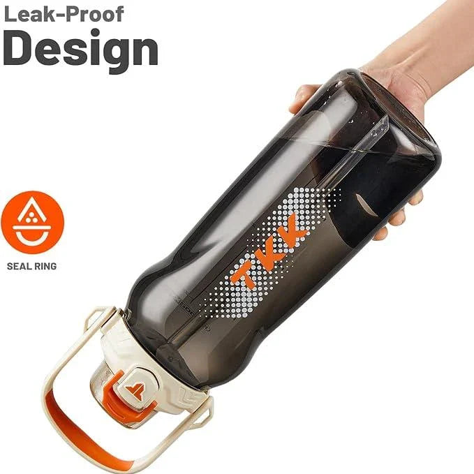 High-quality Tritan water bottle with straw and large capacity for convenient hydration on the go