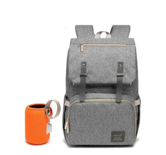 A stylish and practical mummy backpack with multiple pockets, perfect for organising and transporting all your parenting essentials.