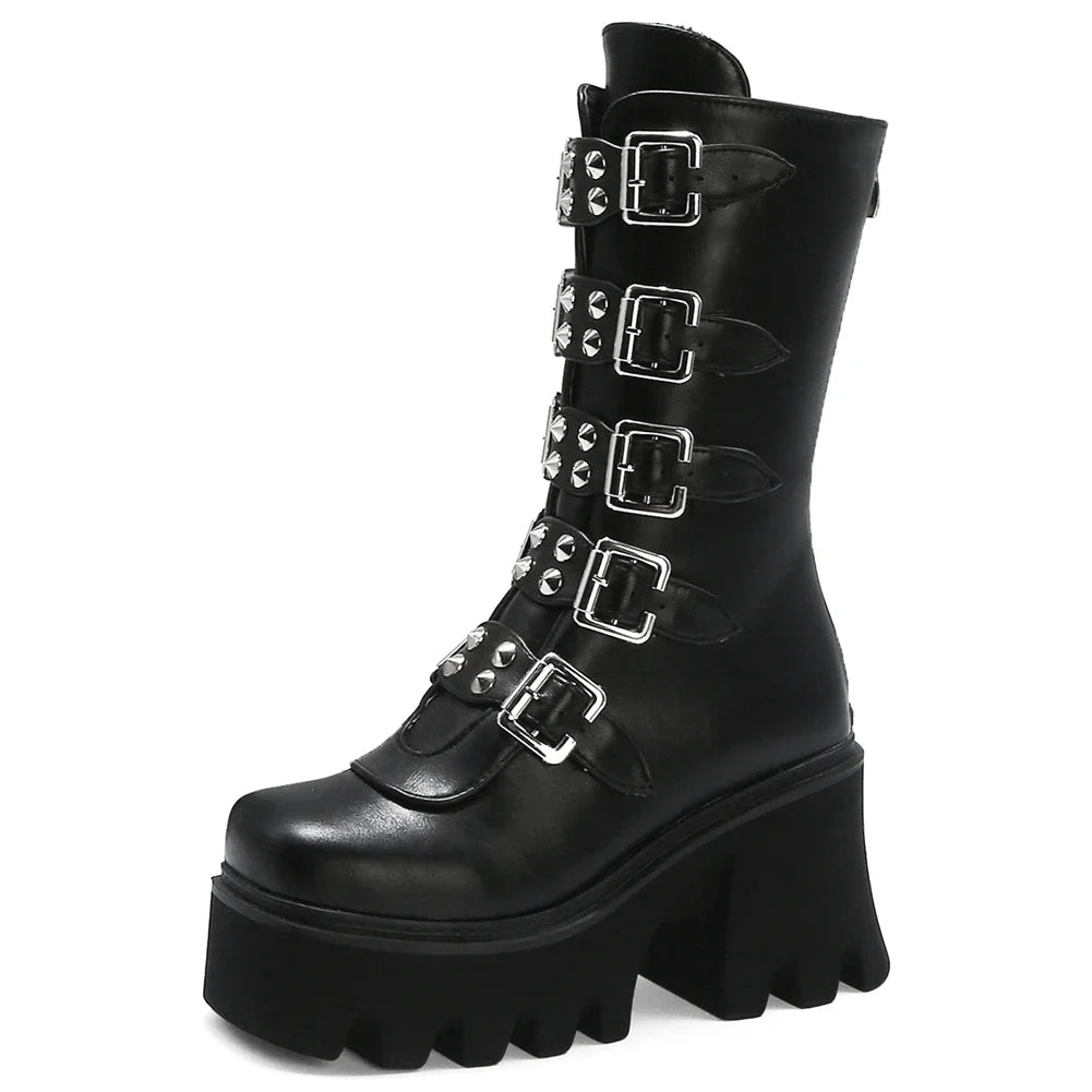 Premium middle-tube motorcycle boots with sleek European-inspired design, waterproof platform, and durable construction for British riders