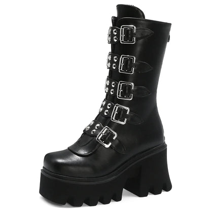 Premium middle-tube motorcycle boots with sleek European-inspired design, waterproof platform, and durable construction for British riders