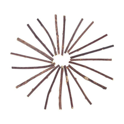 Premium catnip dental hygiene treats for cats in a 15 or 20 piece set, made with natural sisal for dental care and catnip for enjoyment