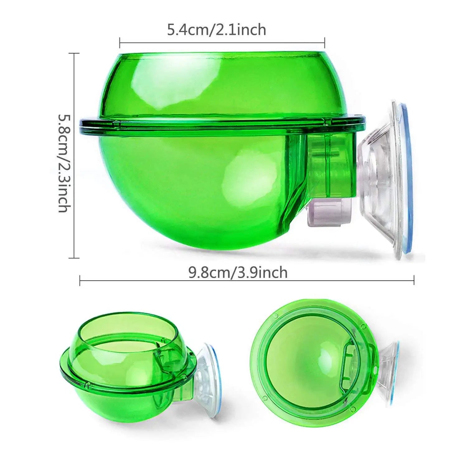 Premium Chameleon Lizard Suction Cup Feeder Set with soft, flexible suction cups for secure glass adhesion and durable construction