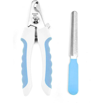 Premium pet nail clippers made of stainless steel with ergonomic design for comfortable and efficient grooming of dogs and cats