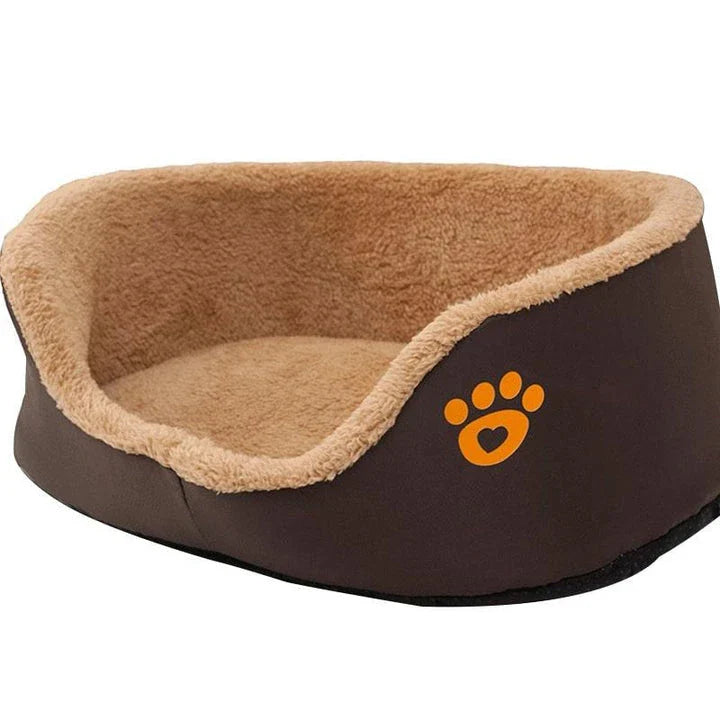 Premium Paw Print Dog Bed with plush cushioning and stylish design for ultimate comfort and relaxation for your canine companion