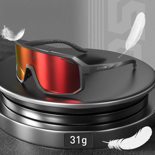 Multi-Sport UV400 Polycarbonate Sunglasses with TR-90 Frame for Cycling, Hiking, and Outdoor Activities