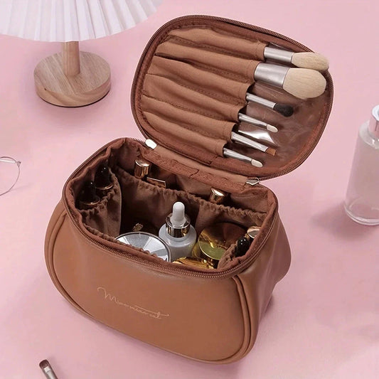 Premium Waterproof Cosmetic Organiser - Large Capacity Travel Makeup Case with Carry Handle