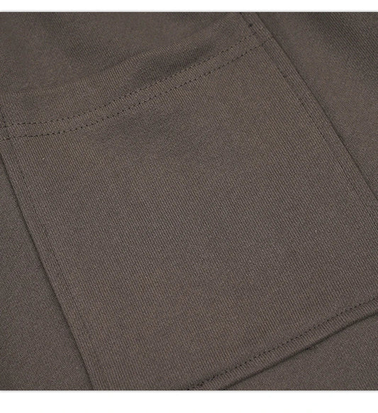 Premium loose-fit sports shorts with eye-catching printed patterns in black, khaki, and dark grey colours