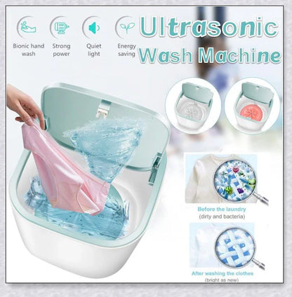 Compact, portable washing machine with customisable water levels and high-power cleaning capabilities