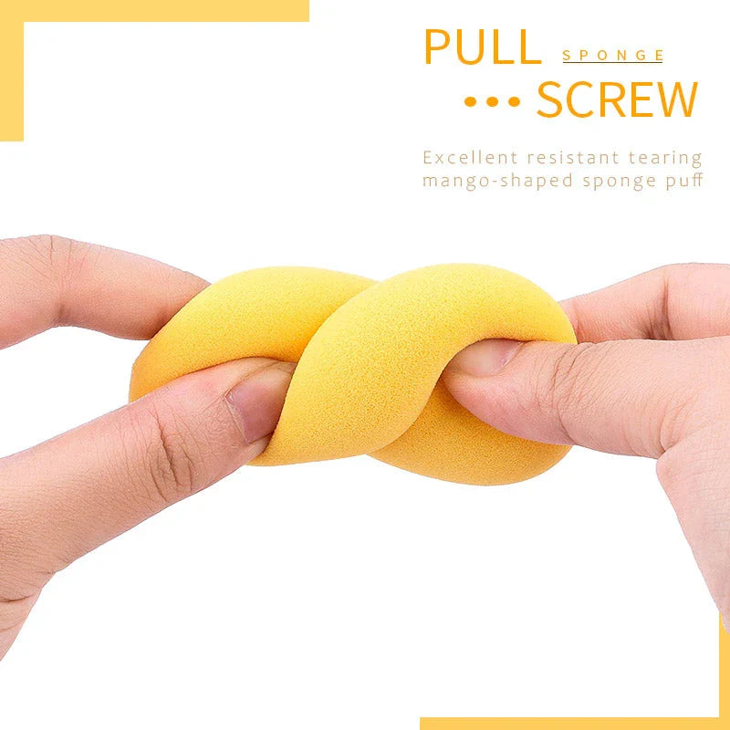 Premium Mango-Shaped Makeup Sponge for Seamless Blending and Flawless Makeup Application