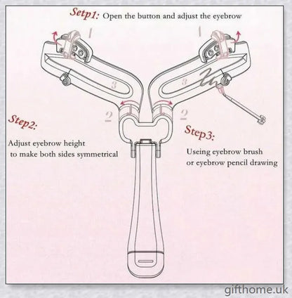 Precision Eyebrow Shaping Tool with adjustable frame for creating the perfect brow shape