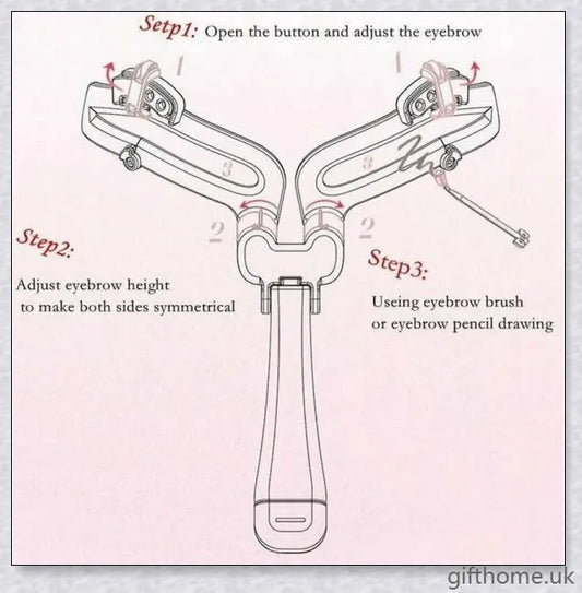 Precision Eyebrow Shaping Tool with adjustable frame for creating the perfect brow shape