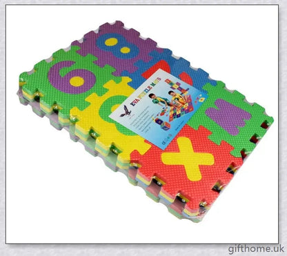 Premium baby crawling mat made of soft, cushioned EVA foam in vibrant colours to stimulate sensory development and encourage exploration.