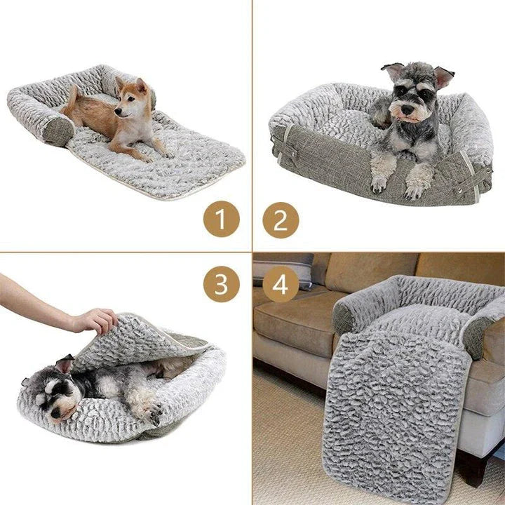 Cosy and spacious pet bed made with premium materials for maximum comfort and support