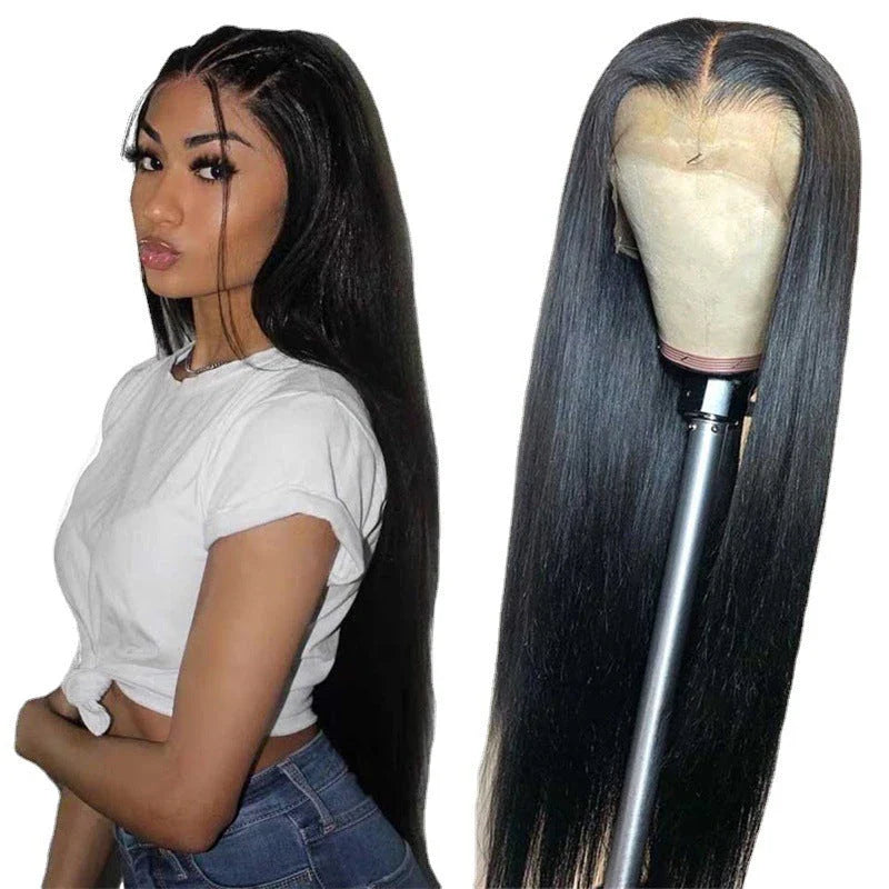 Premium high-temperature synthetic long straight hair cover in various colours
