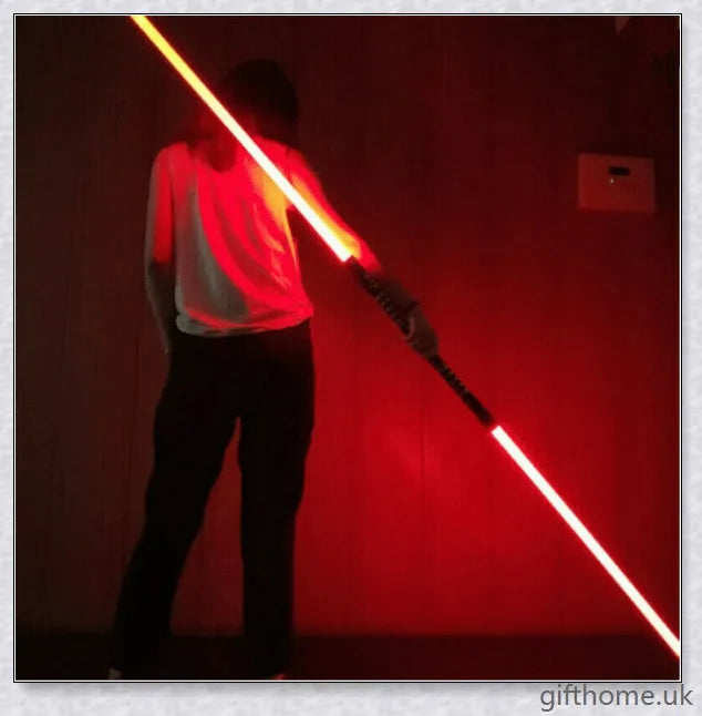 Darth Maul double-bladed lightsaber toy with vibrant LED lighting and realistic sound effects for epic Star Wars-inspired play